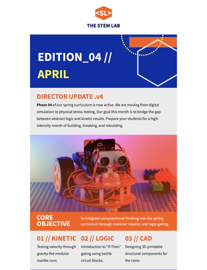Tech School Newsletter Newsletter Vorlage