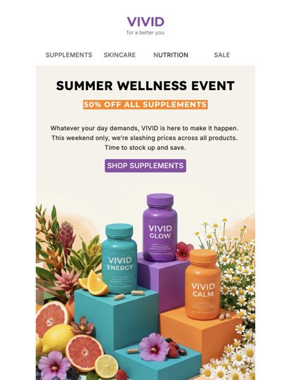 Colorful Sale Newsletter Vorlage