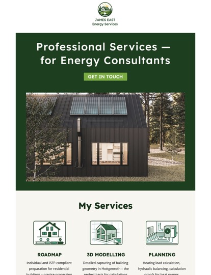 Energy Consulting Newsletter Vorlage