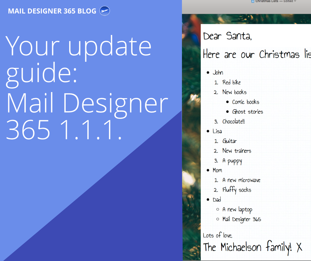 Mail Designer 365 1.1.1 Update Mail Designer Create HTML email