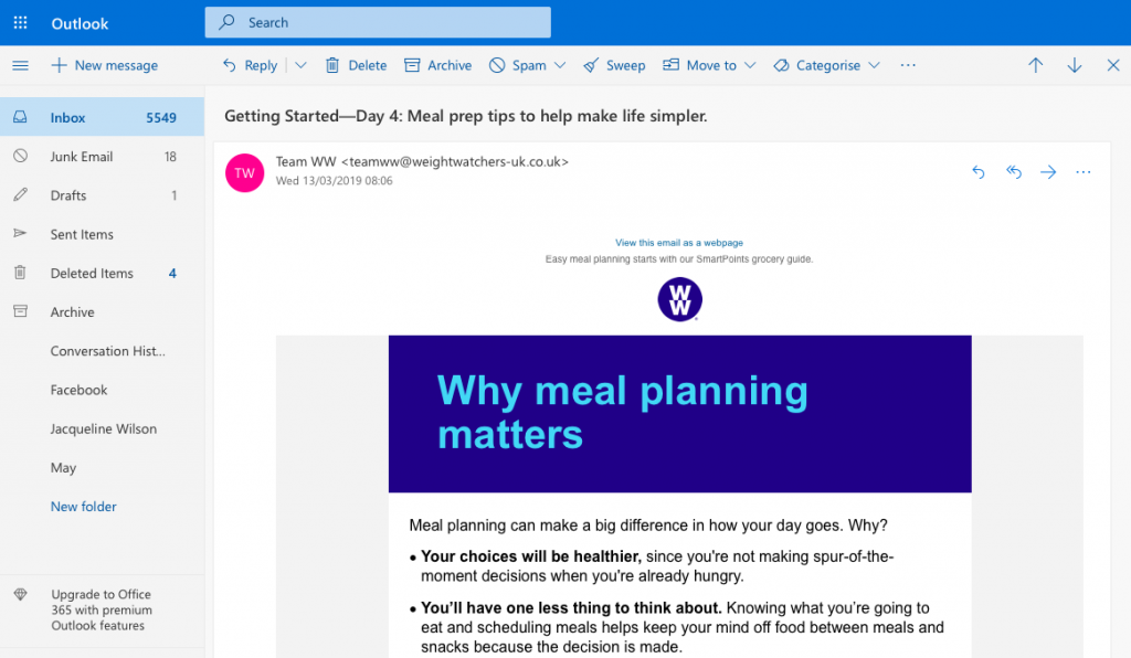 maildesigner365-Weight-Watchers-Example