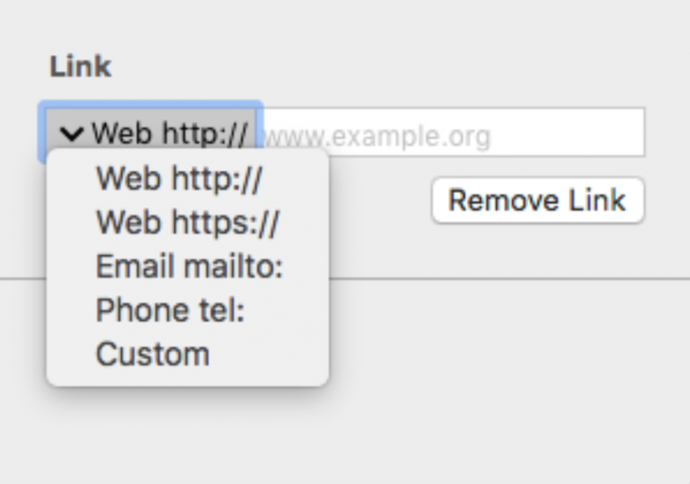 Creating a text link Mail Designer Create and send HTML email