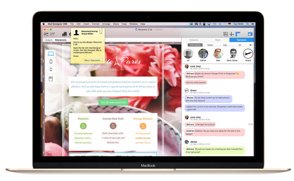 Mail Designer 365 collaboration