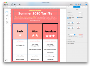 Table layout for HTML email newsletters