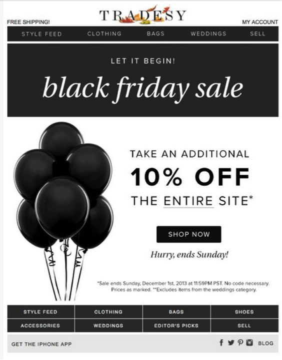 21 Awesome Black Friday Email Campaign Examples Mail Designer Create Html Email Newsletters