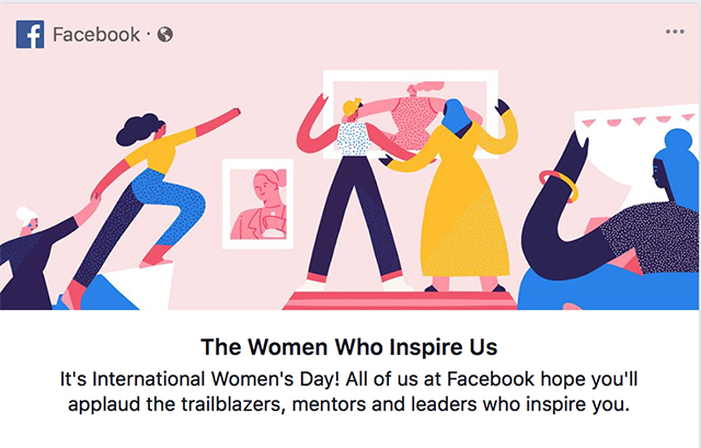 International Women's Day campaign by Facebook