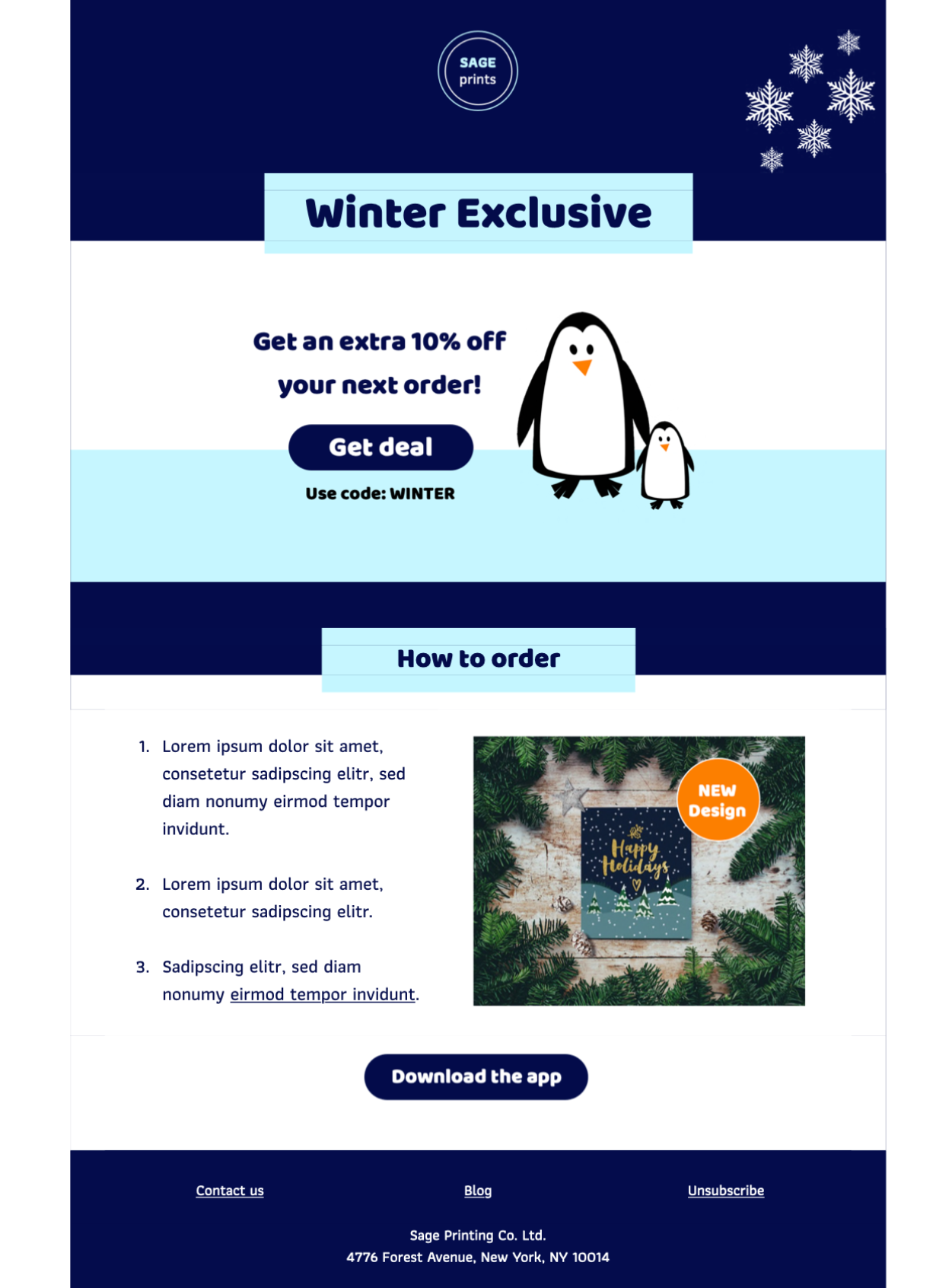 Winter Offer Winter offer HTML email design