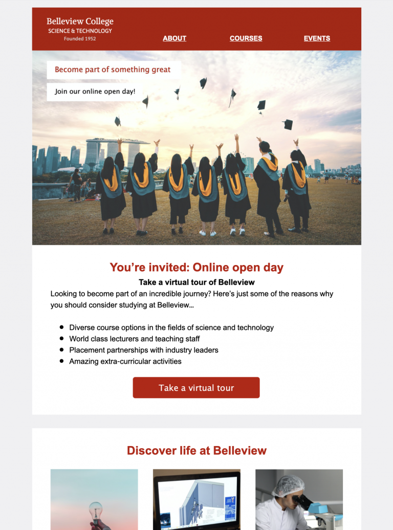 NEW Email Templates for Schools and Universities Mail Designer
