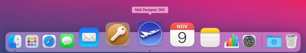 New Mail Designer 365 app icon for Big Sur