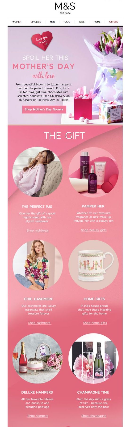 Mother's Day gift guide by Marks & Spencer