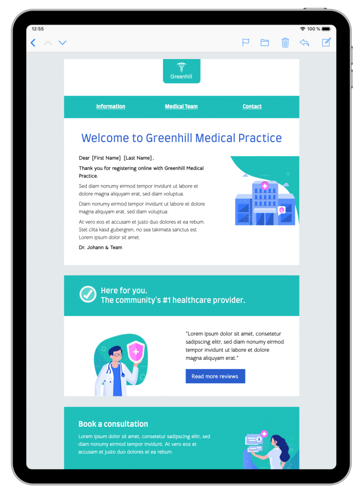 healthcare welcome newsletter