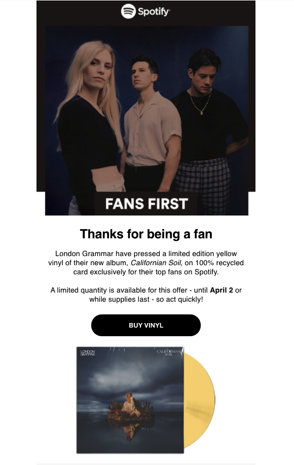 email design by Spotify