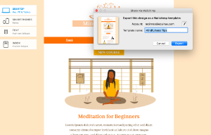 exporting an email design to an ESP from mail designer 365