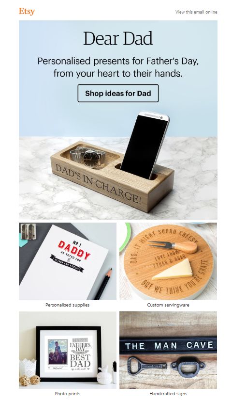 Father's Day small business gift guide by Etsy