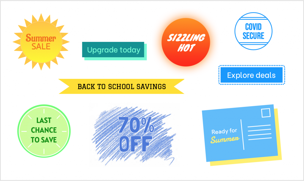 new summer graphics in mail designer 365 2.5