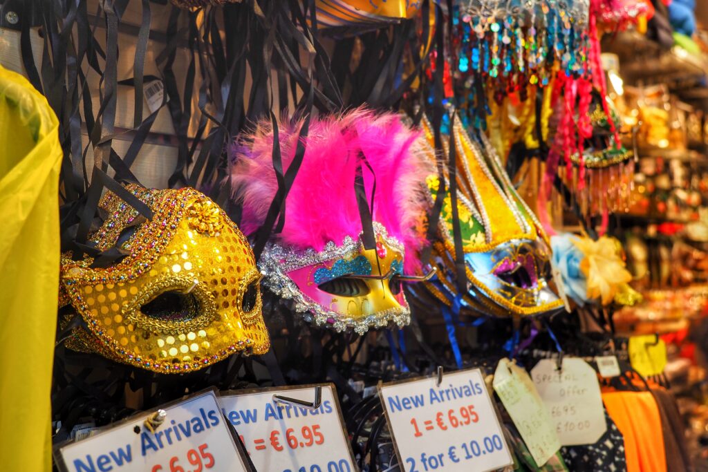 carnival masks display