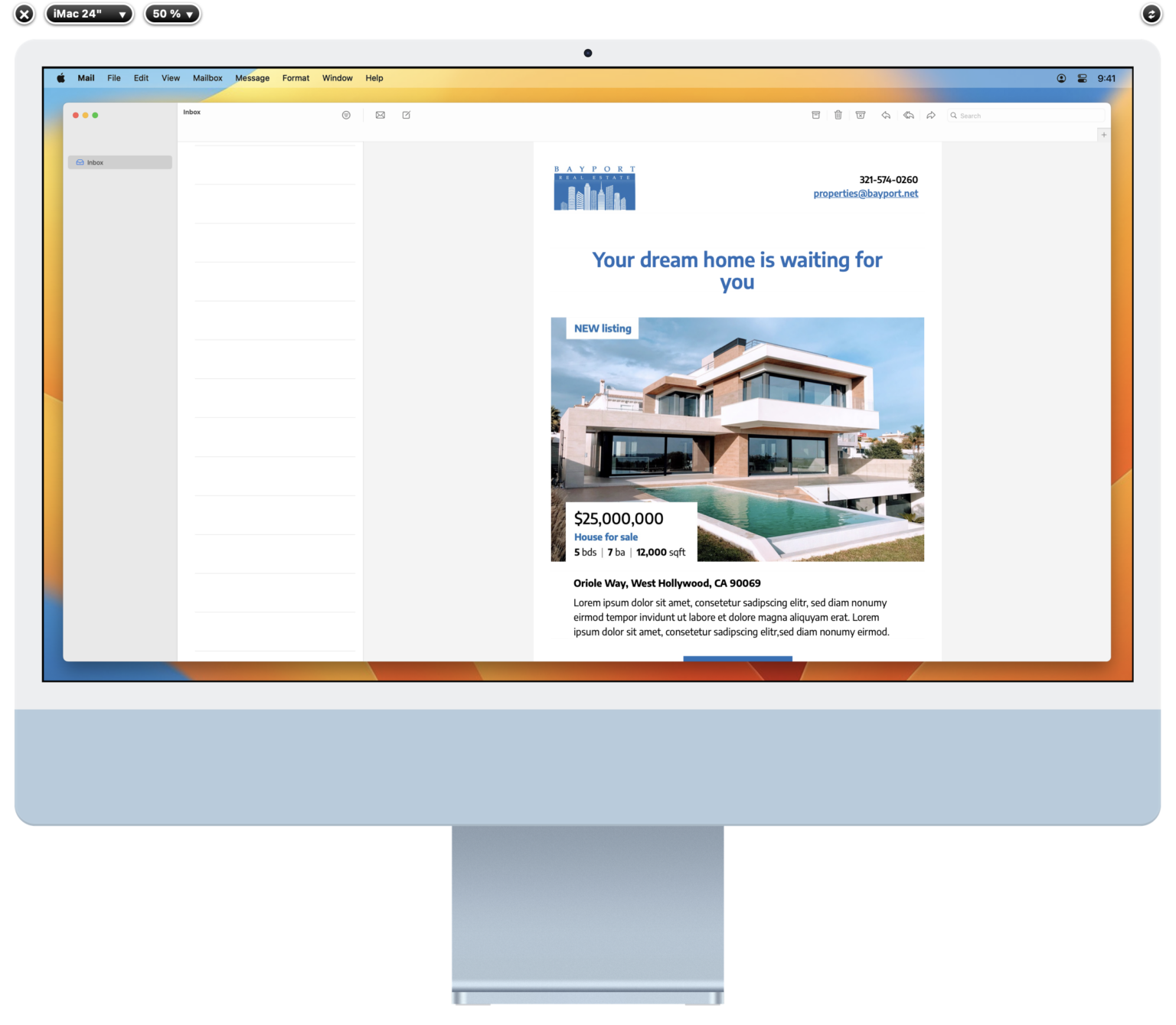 New Preview Email Designs on the latest iOS and macOS Devices Mail