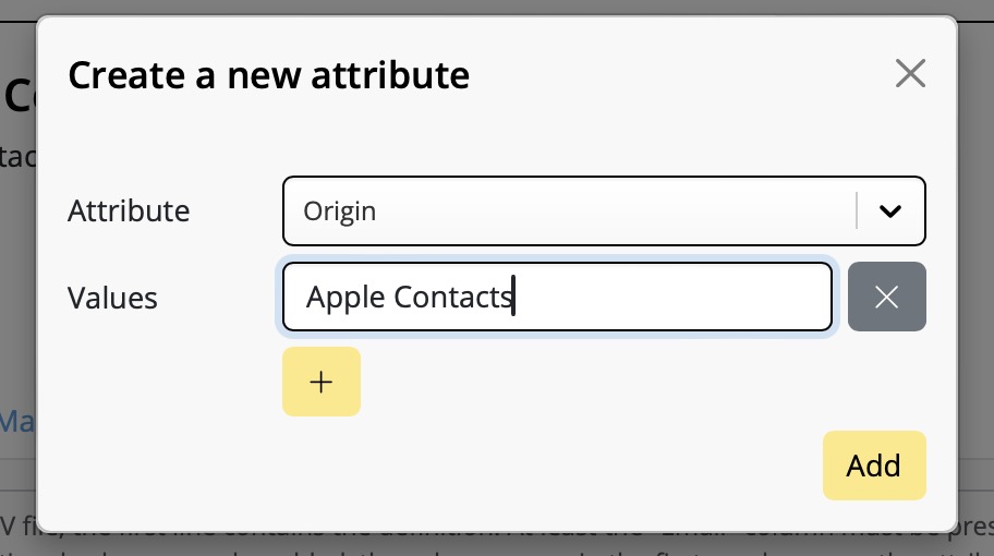 Create an new Attribute