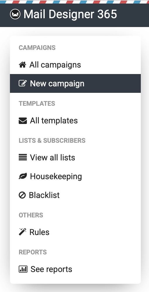 In the Sendy Interface Select New Campaign to start uploading your Sendy HTML Email template