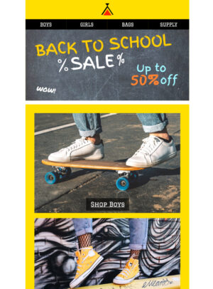 Back to School Sale back to school sale html email template