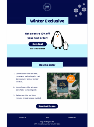 Winter Offer Winter offer HTML email design