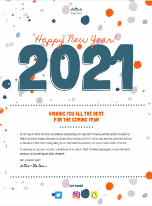New Year Message Happy New Year Message - HTML email template