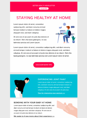 Healthcare Tips healthcare tips newsletter email template in Mail Designer 365