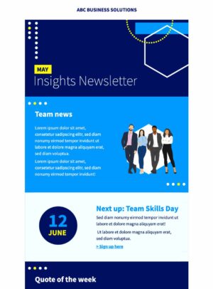 Business Newsletter business newsletter html email template