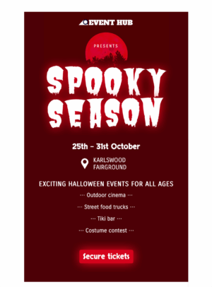 Halloween Event halloween event html email template