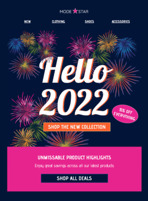 New Year Offer new year offer promotional html email template