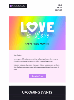 Happy Pride Month happy pride month html email template in mail designer 365